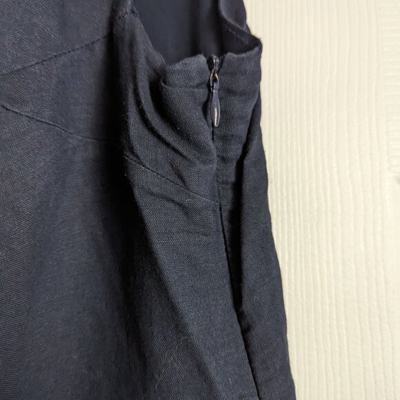 Excellence by Raxevsky Sleeveless Embroidered shift dress navy white - Picture 4 of 9